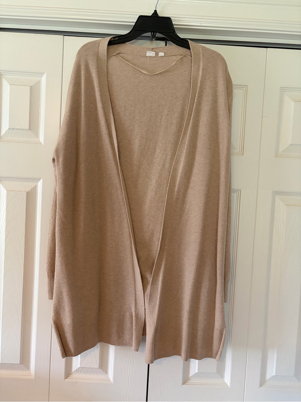 GAP Light Beige Open-Front Women's Cardigan Sweater